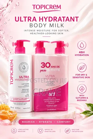 Topicrem Ultra Hydratant Body Milk – 2 × 500ml