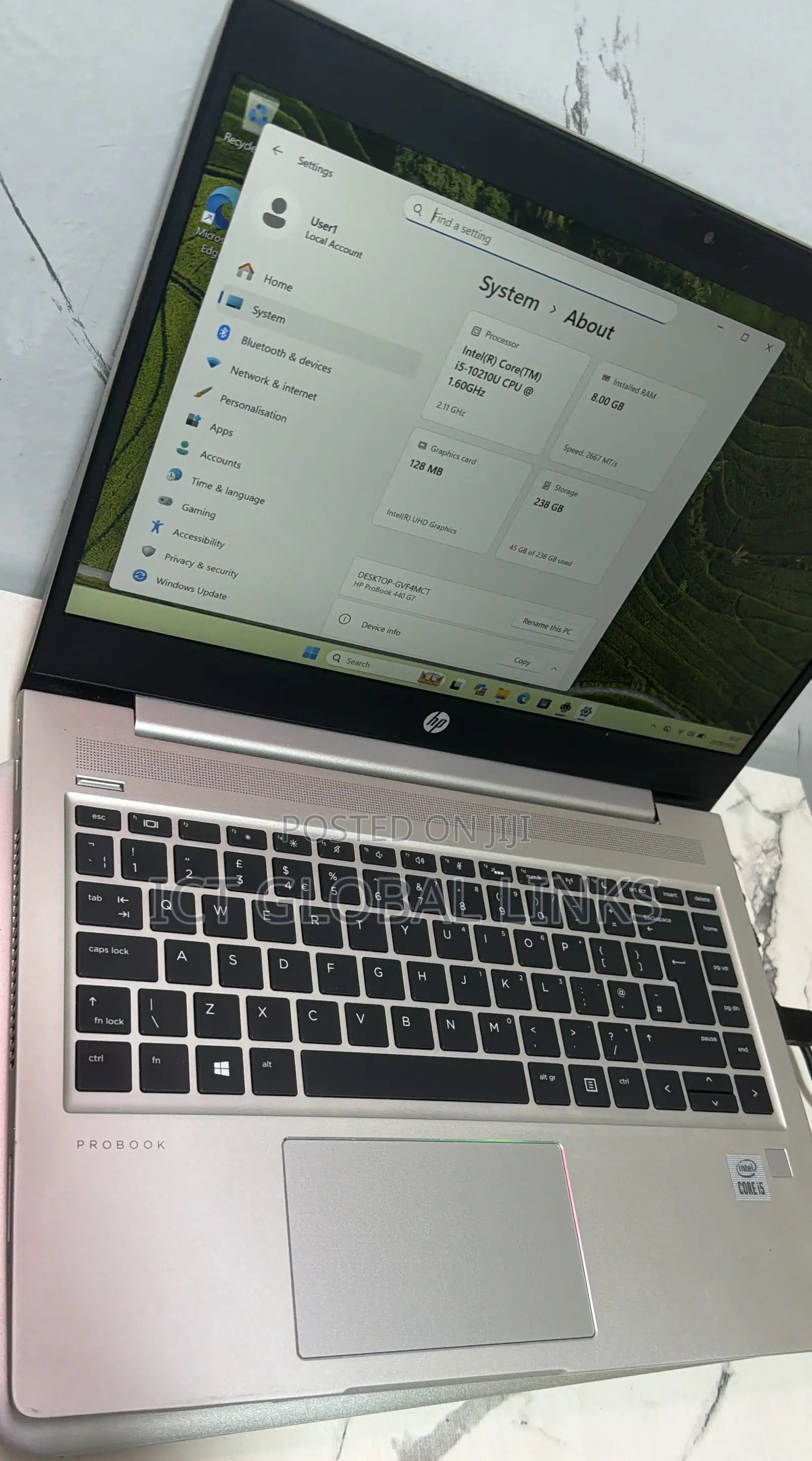 Laptop HP ProBook 440 G7 8GB Intel Core i5 SSD 256GB
