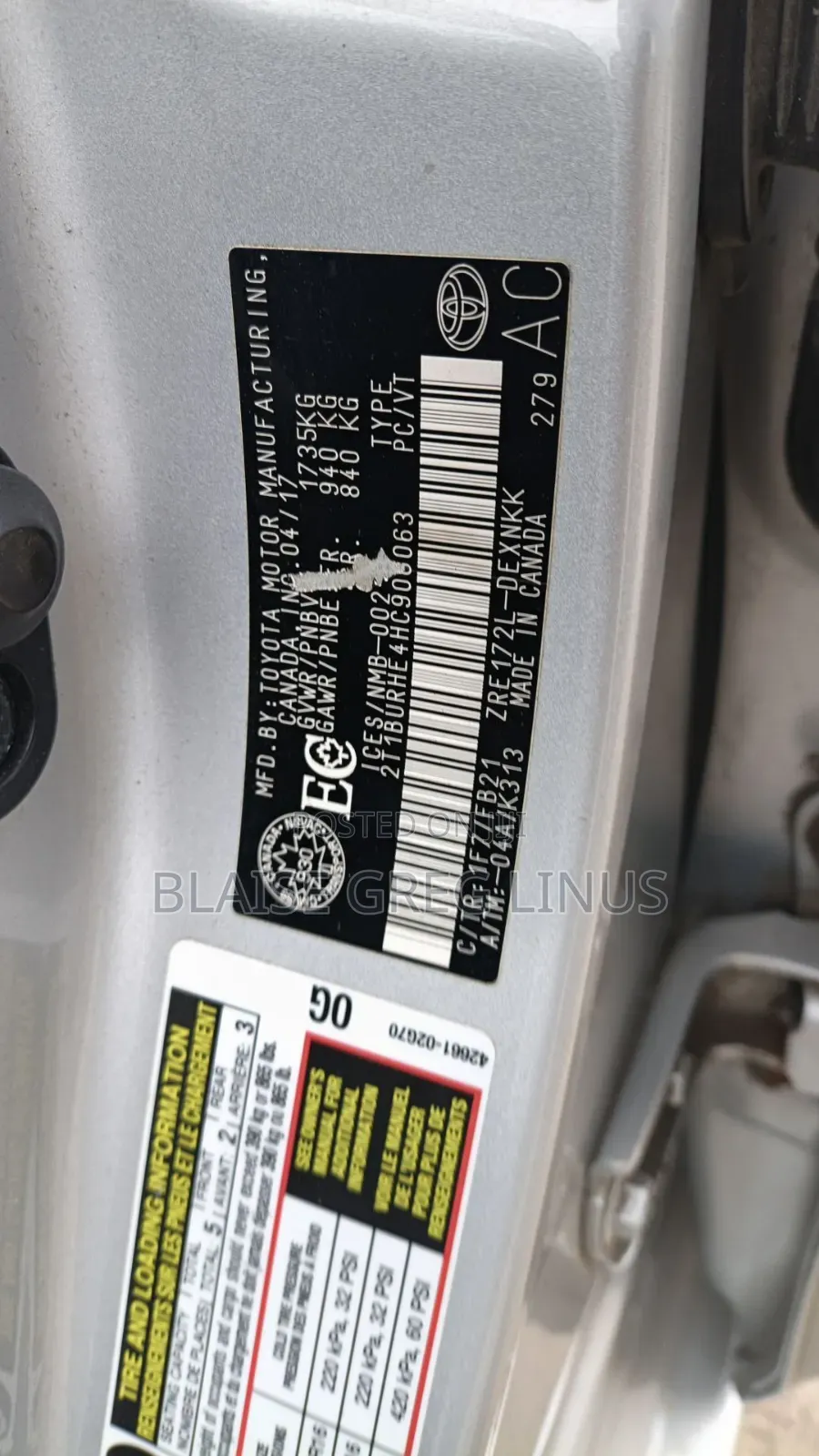 Toyota Corolla 2017 Silver