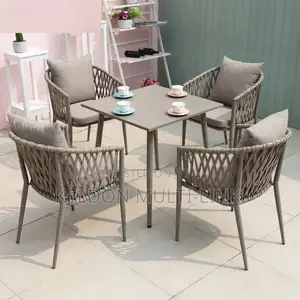 Sets of Garden Chairs With Cushion and Table