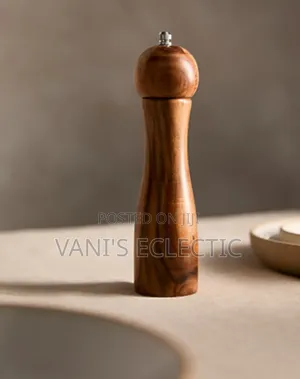 20cm Premium Acacia Wood Pepper / Salt Mill Grinder