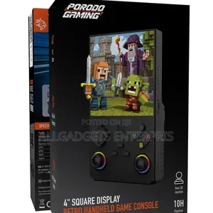 Porodo Gaming 4" Square Display Retro Handheld Game Console