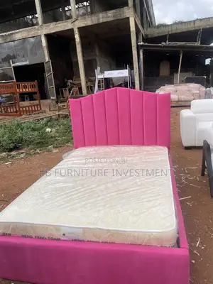 Pink Bedframe 4 by 6 and Mattress