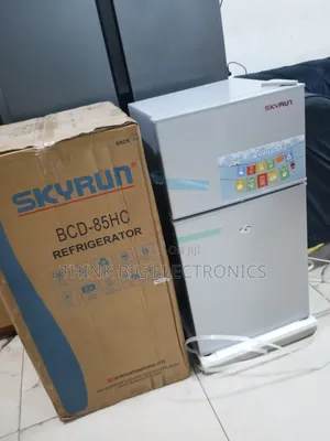 Skyrun 85L Quiet Operation Double Door Fridge for Offices Dorms