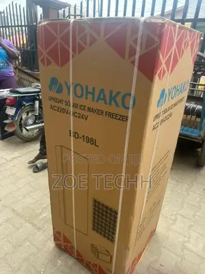 Yohako 198L Upright Solar Ice Maker Freezer – AC220V/DC24V