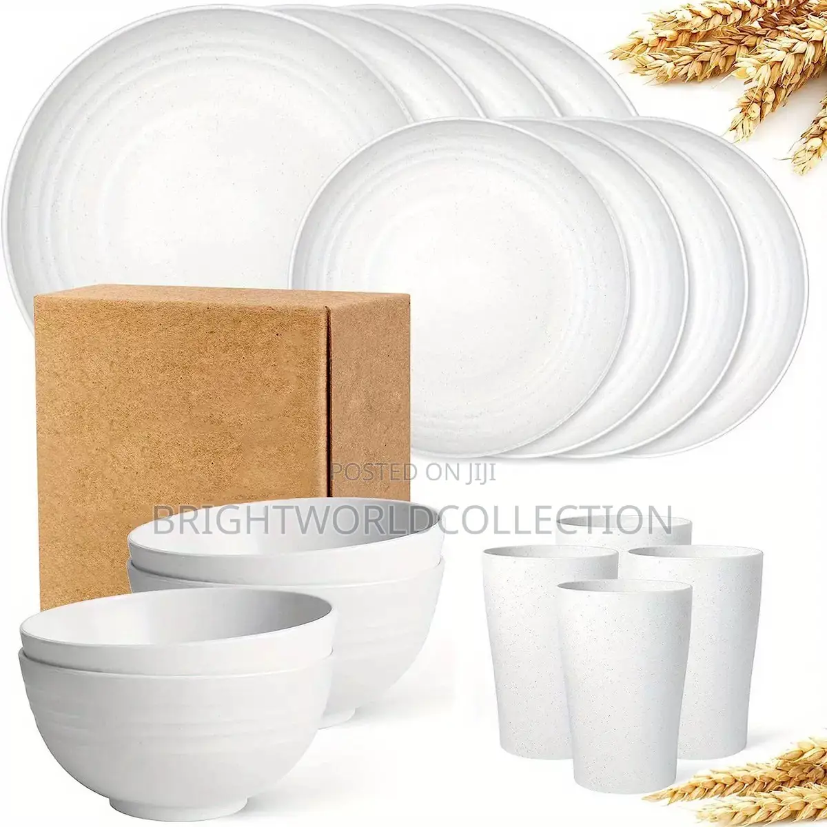 16 Set of Dinner Unbreakable Set Dinnerware Sets (16PCS) - Lightweigh