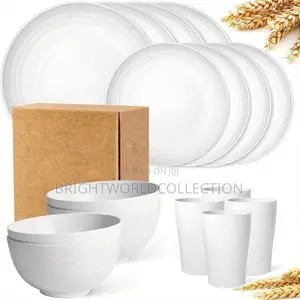 16 Set of Dinner Unbreakable Set Dinnerware Sets (16PCS) - Lightweigh