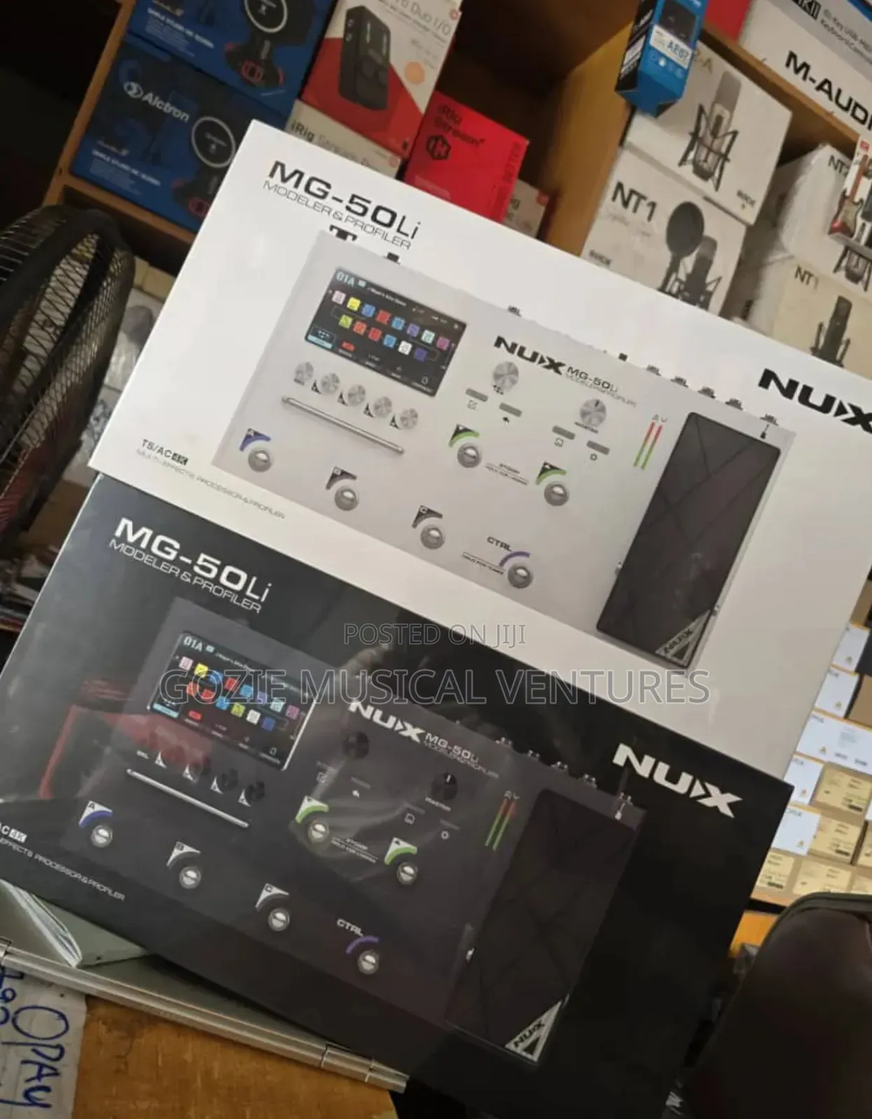MG-50LI Black With White Colour NUX MG-50Li Multi-Effect Processor.