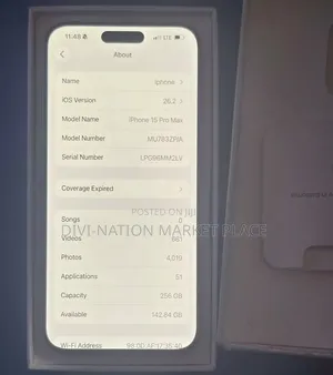 Apple iPhone 15 Pro Max 256 GB White