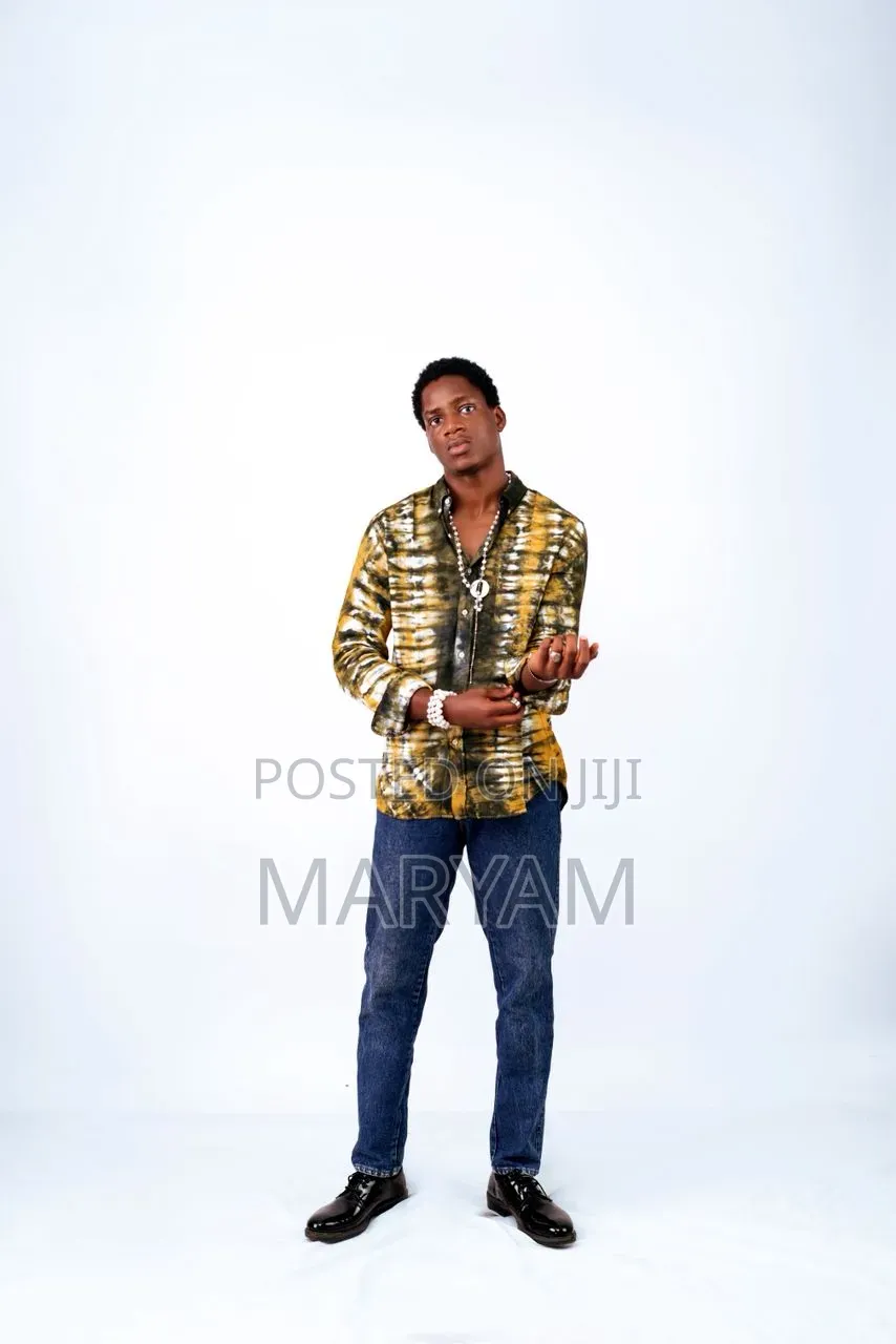 Tie-Dye Long Sleeve Button-Up Shirts