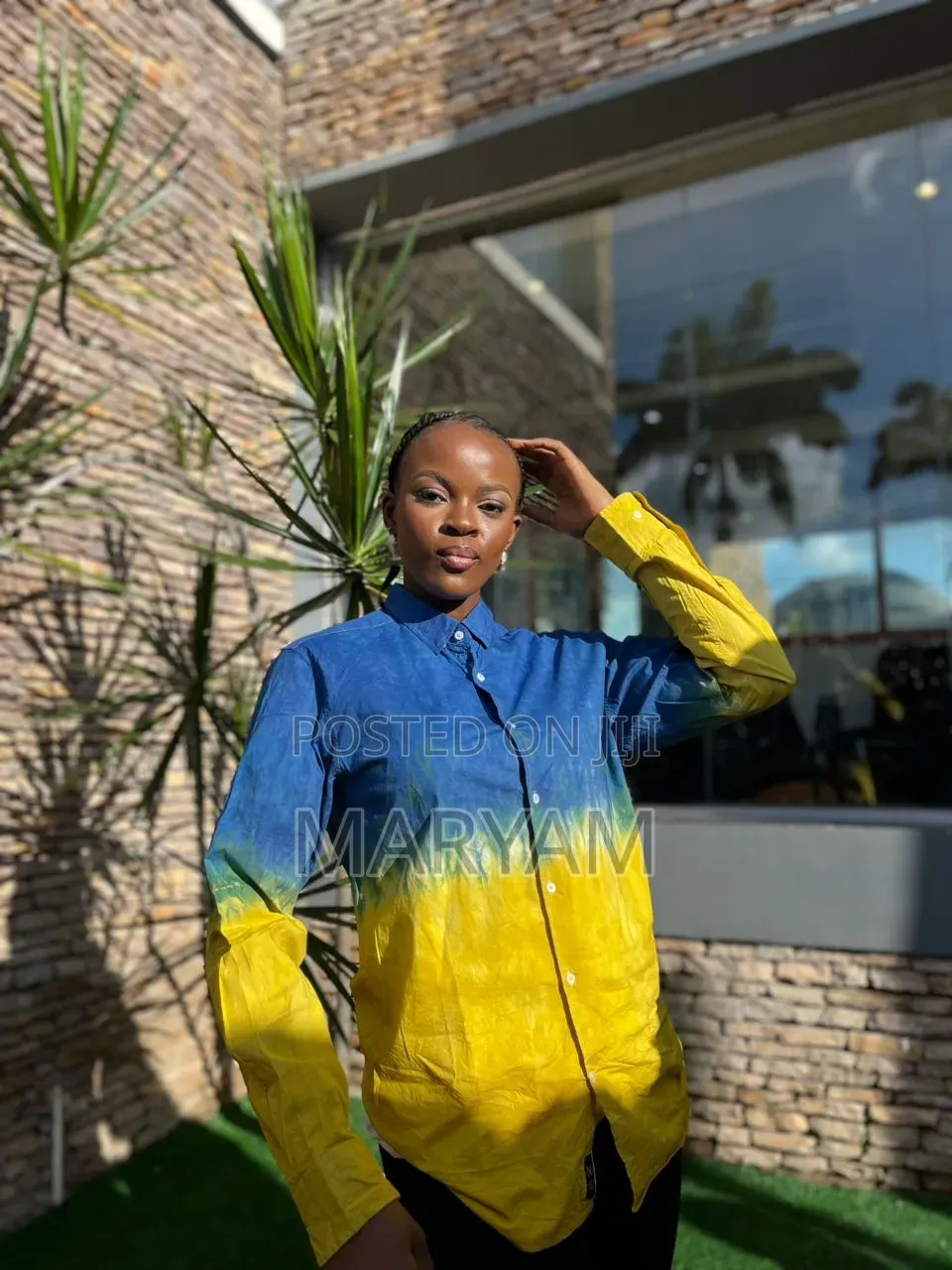 Tie-Dye Long Sleeve Button-Up Shirts