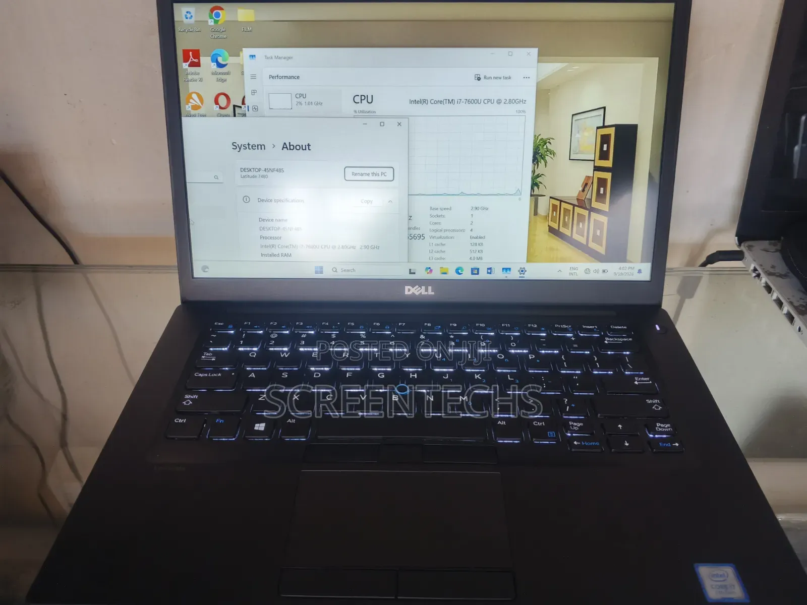Laptop Dell Latitude 7480 16GB Intel Core i7 SSD 256GB