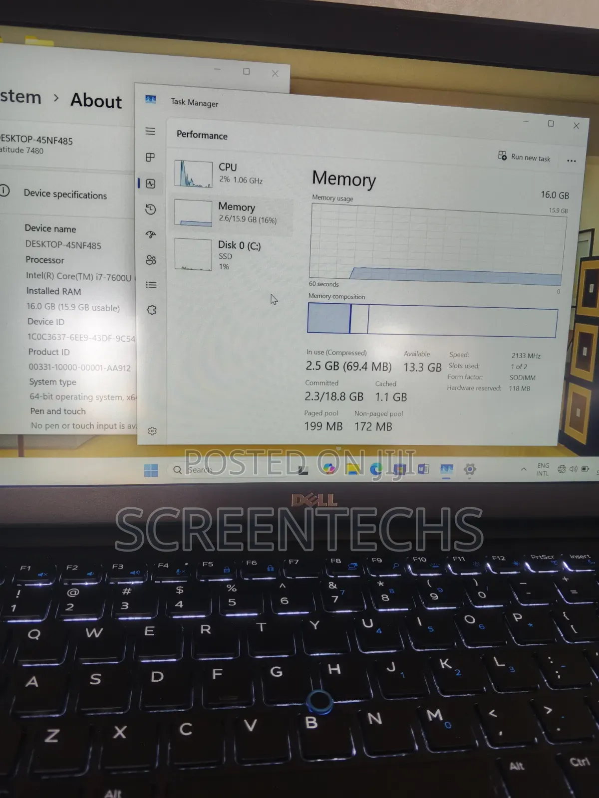 Laptop Dell Latitude 7480 16GB Intel Core i7 SSD 256GB