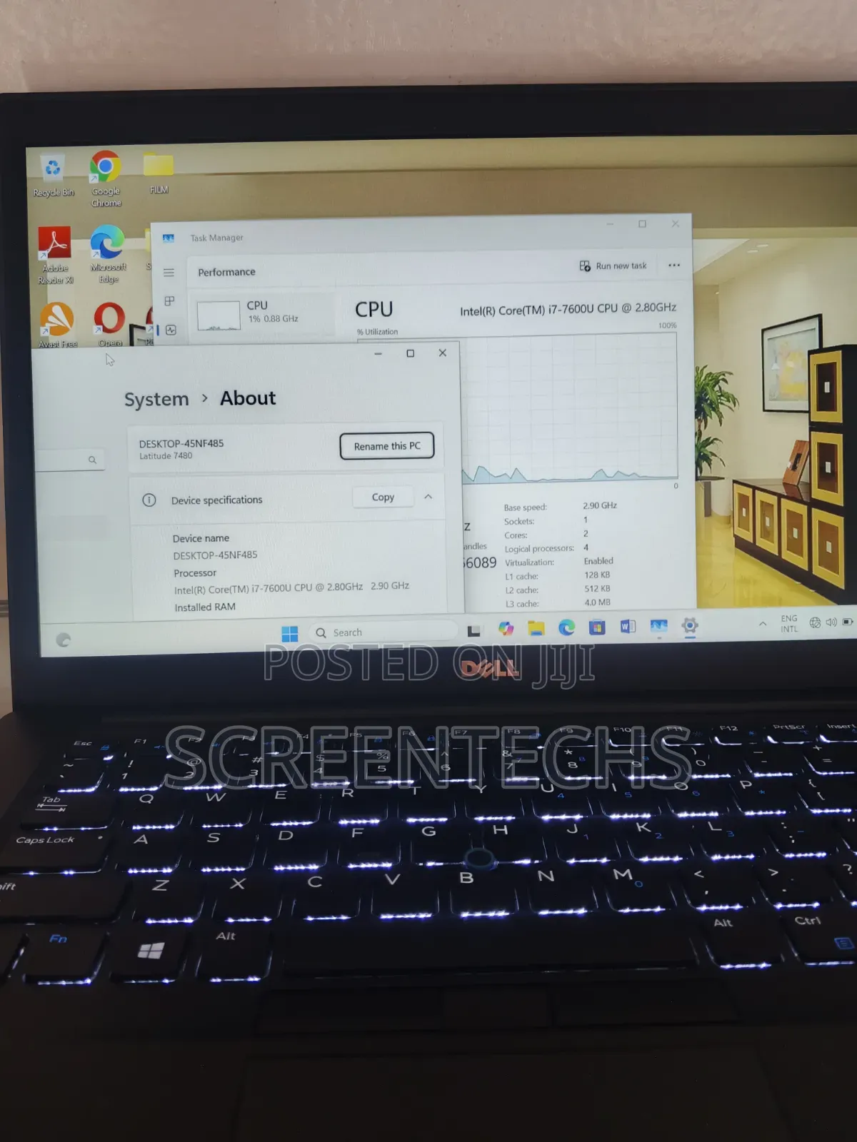 Laptop Dell Latitude 7480 16GB Intel Core i7 SSD 256GB