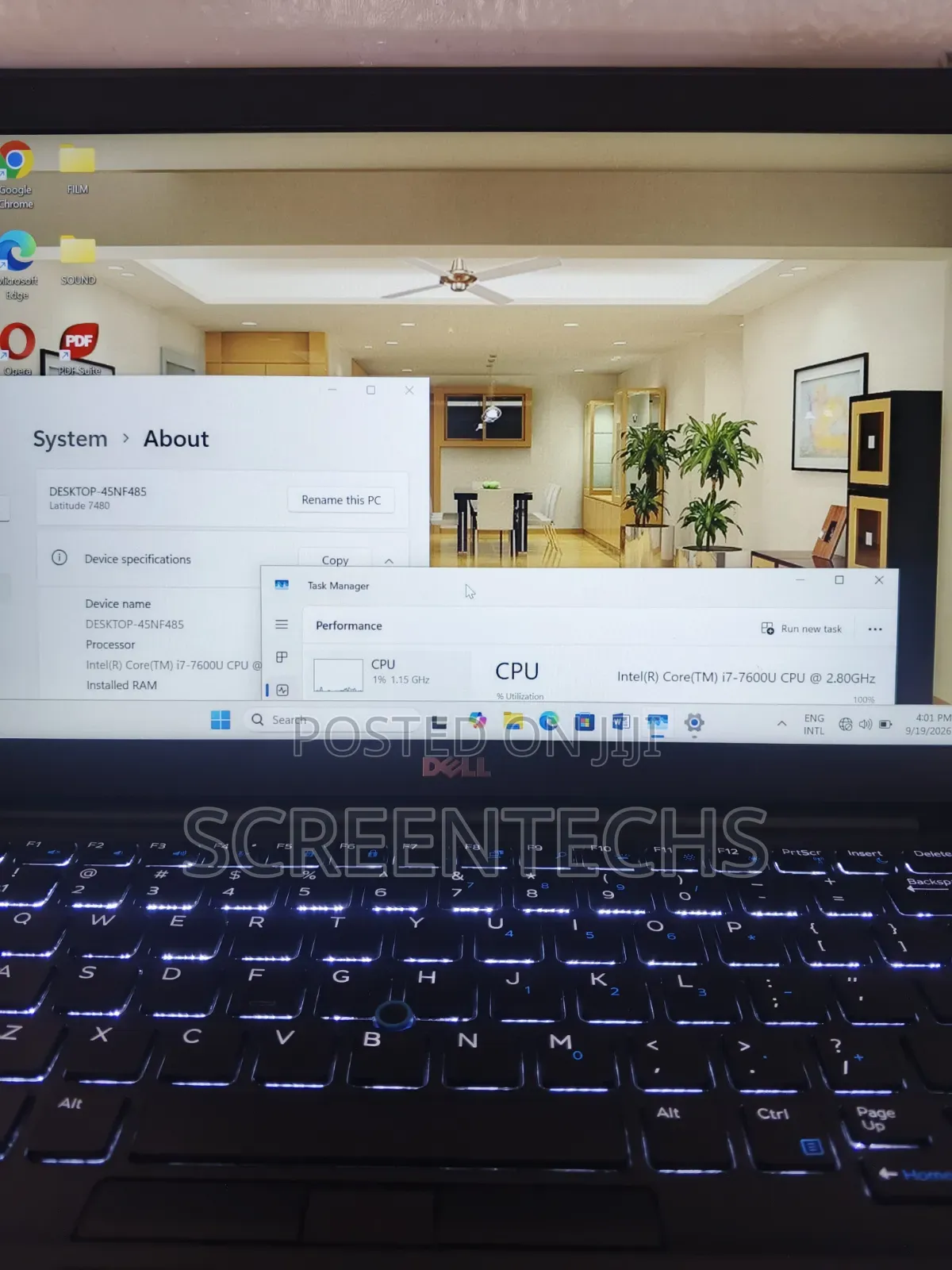 Laptop Dell Latitude 7480 16GB Intel Core i7 SSD 256GB