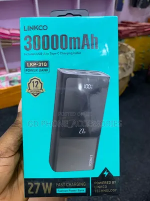Brand New LINKCO 30000mAh 27W Fast Charging Power Bank (LKP-31Q)