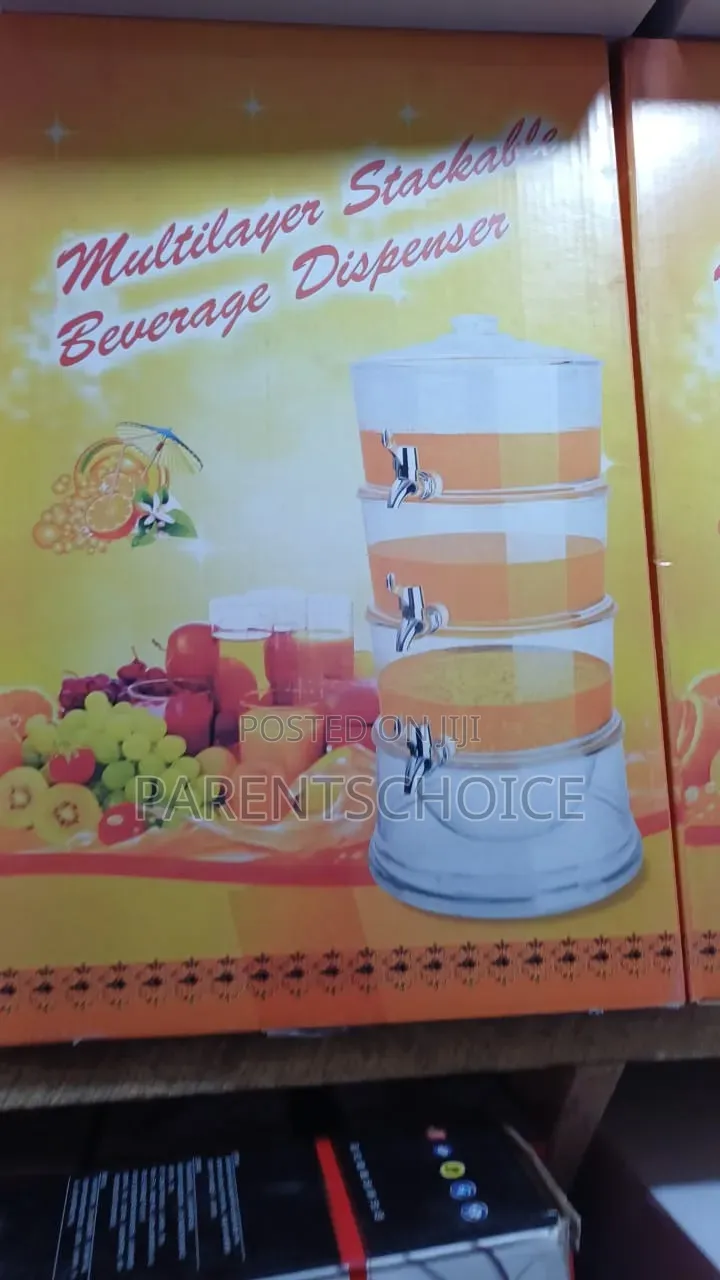 3-Layer Stackable Acrylic Beverage Dispenser