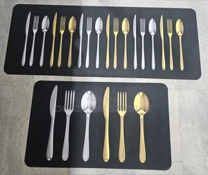 2-Piece Anti-Slip Kitchen Runner Mat Set – Cutlery Design