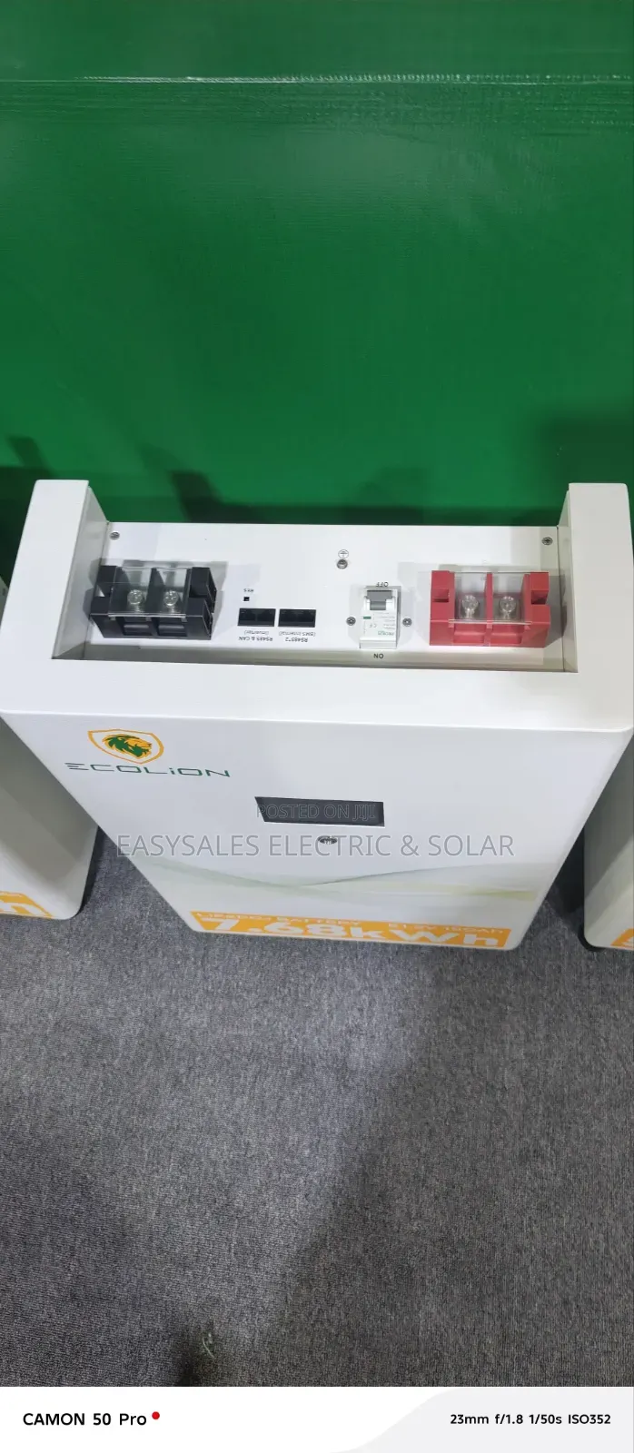 7.6kwh Ecolion 51.2volts Lithium Battery
