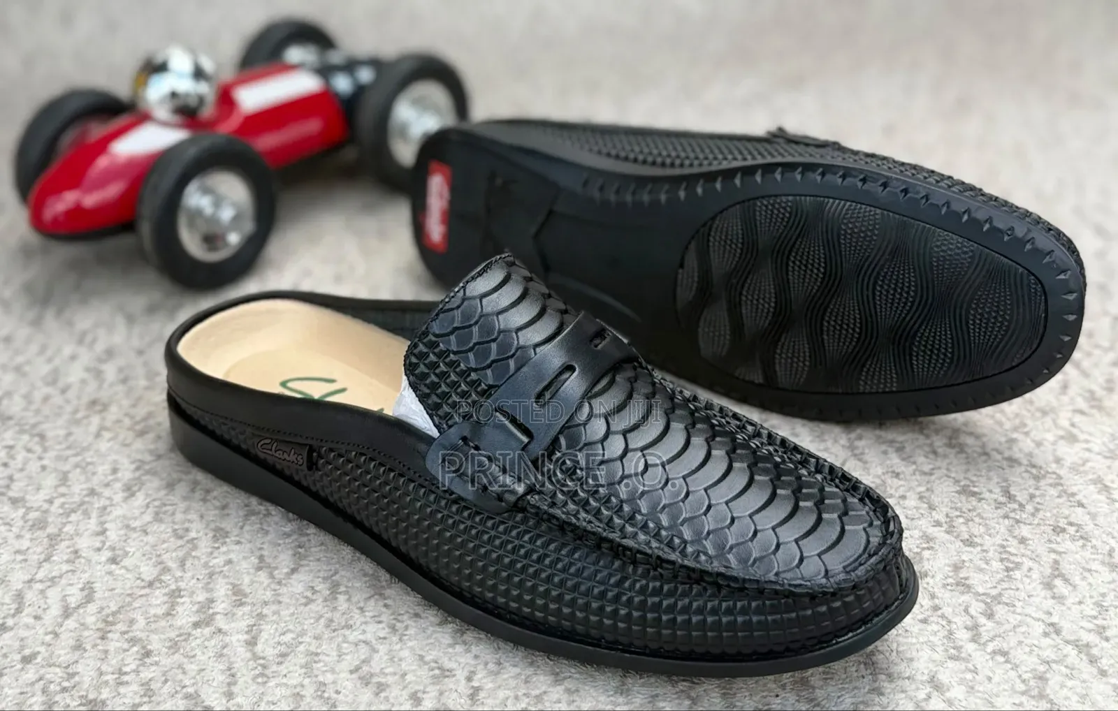 Leather Half Shoes Black