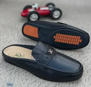 Leather Half Shoes Black