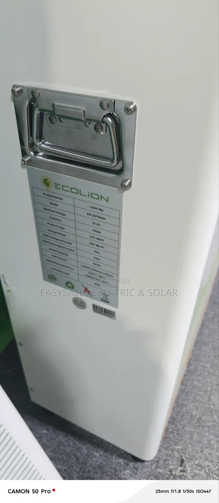 9kwh Ecolion 51.2volts Lithium Battery