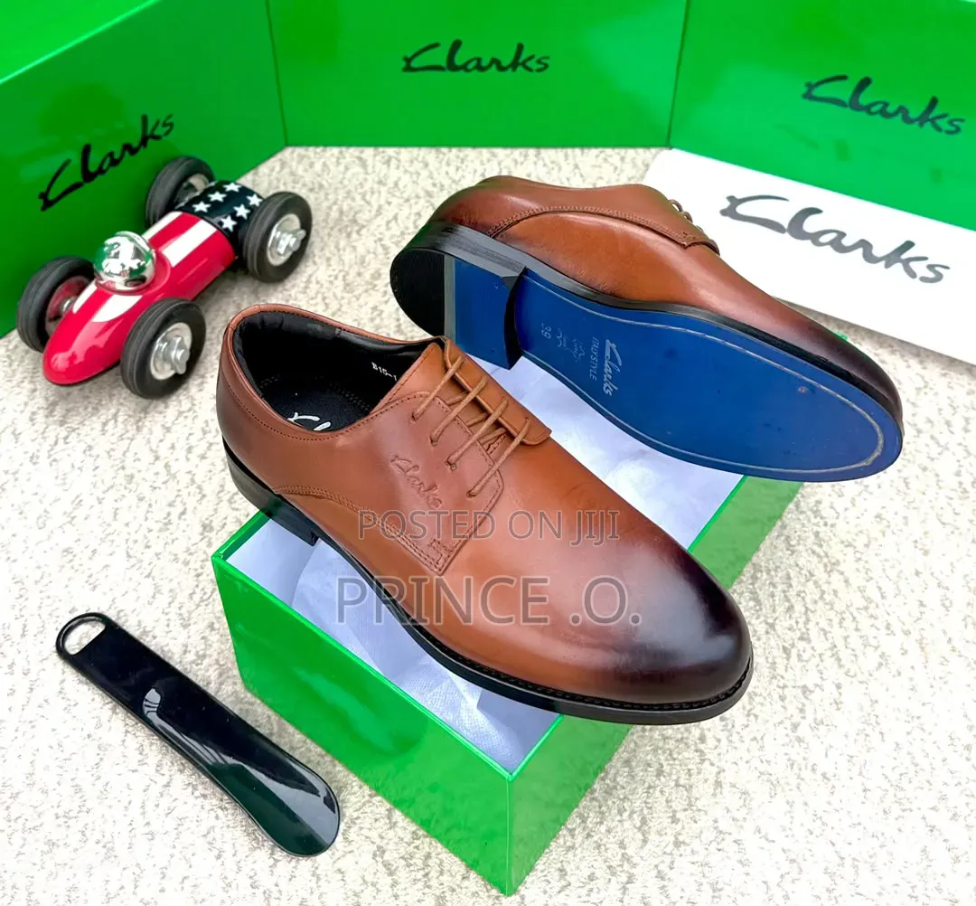 Brown Leather Clark Shoes