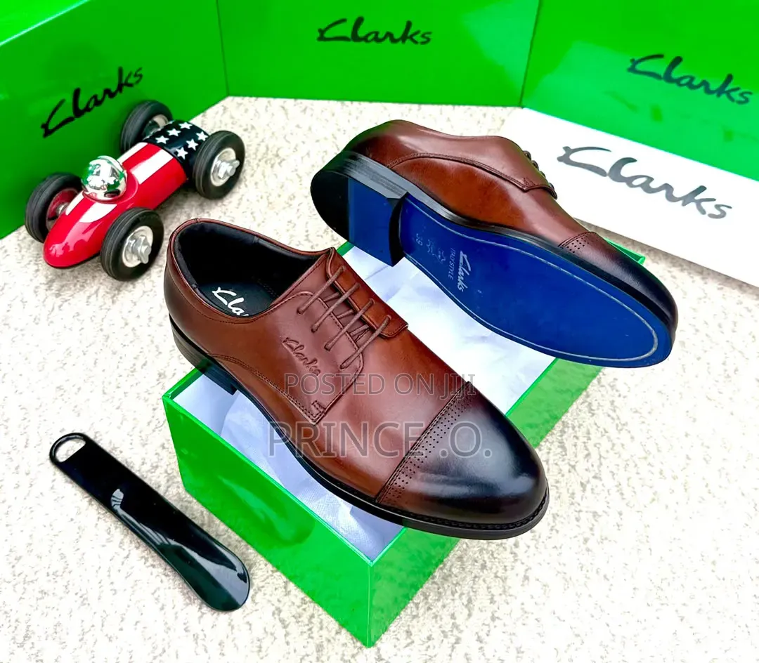 Brown Leather Clark Shoes