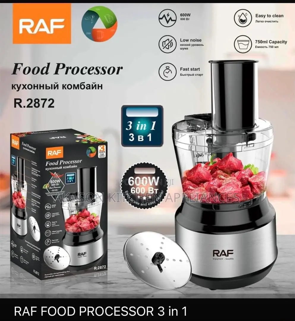 RAF 3 in 1 Rechargeable Food Processor