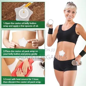 Castor Oil Flannel Belly Button Pad 10 Pieces Pack