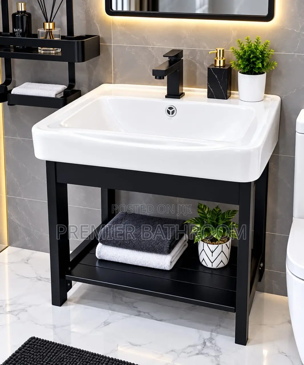 Small Hanging Basin White