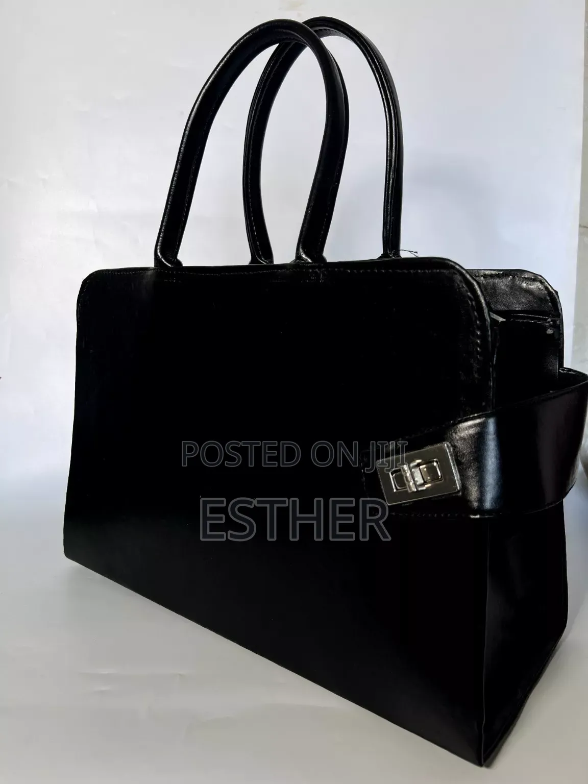 The Hadassah Noir Work Bag (Handcrafted)