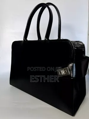 The Hadassah Noir Work Bag (Handcrafted)