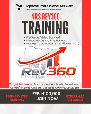 Training on Nigeria Revenue Service (NRS) Rev360 Tax Platform