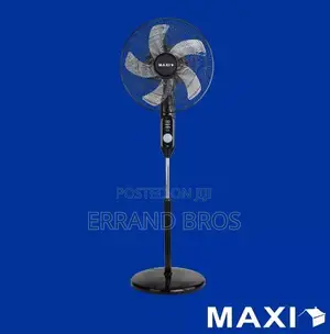 Maxi Standing Rechargeable Fan 18 Inch Black