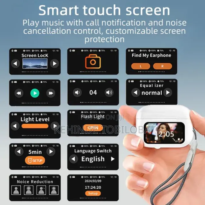 Touch Screen Wireless Earbuds