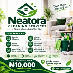 Cleaning Services in Igando,Ikotun,Egbeda,Ikeja Etc