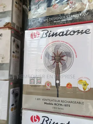 Original 18 Inches Rechargeable Fan Binatone