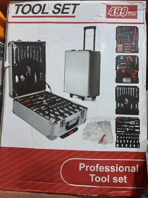 499-Piece Professional Tools Set in an Aluminum Rolling Trolley Case.