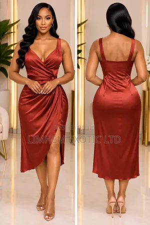 Satin Midi Dress