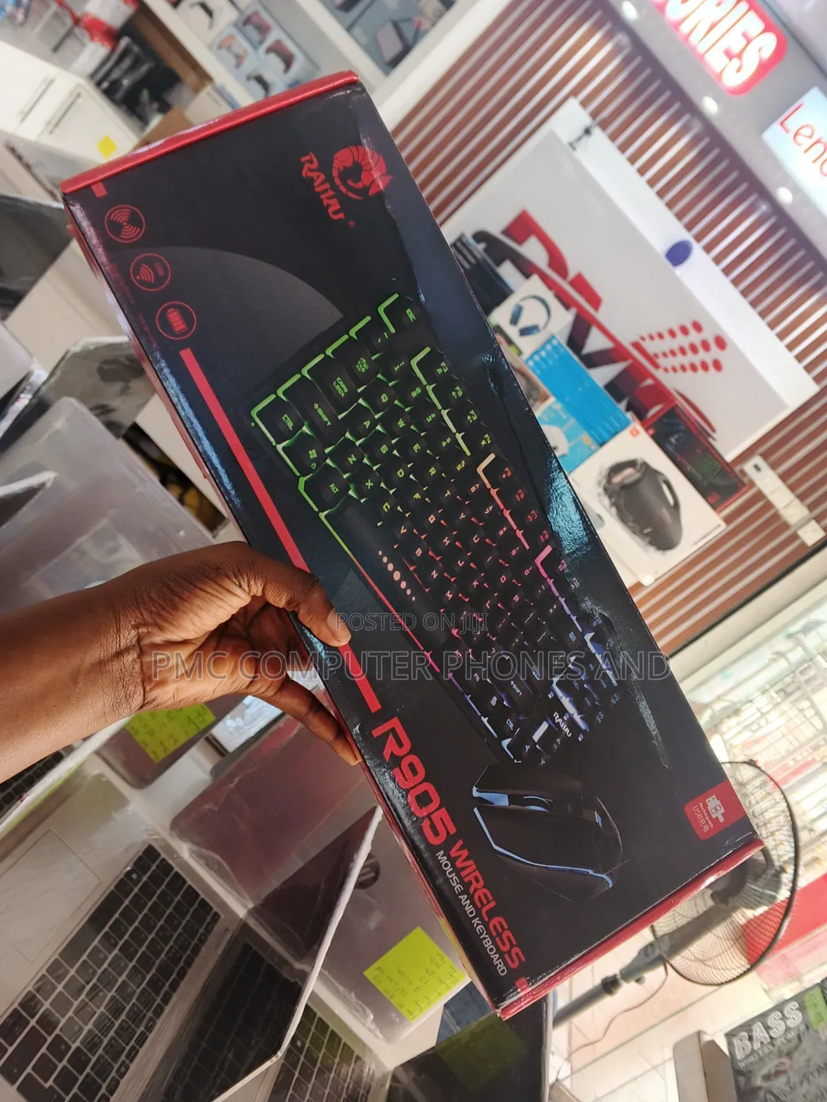Raiku Gaming Keyboard and Mouse 2in1