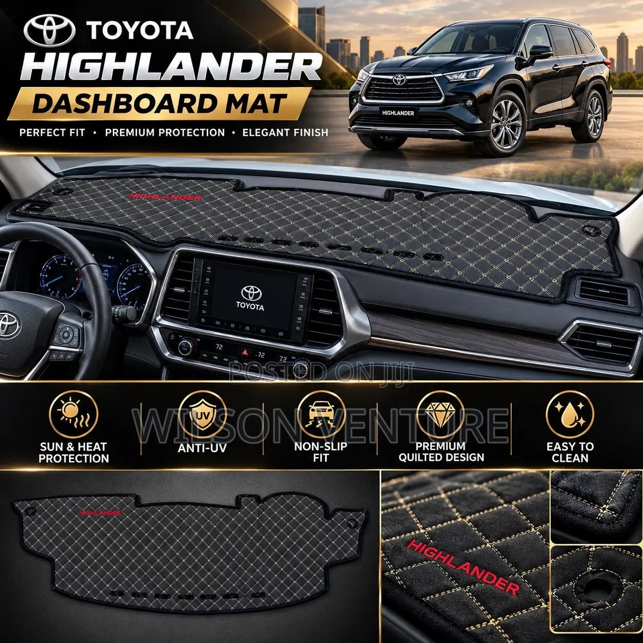 Original Leather Dashboard Mat