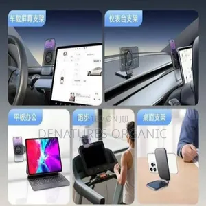 Foldable Magnetic Wireless Charging Stand / Car Charging Phone Holder