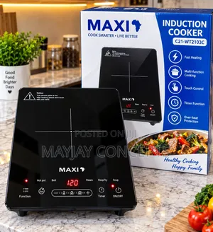 MAXI Induction Cooker With Pot Touch Control–watt Reduction Features