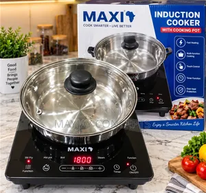 MAXI Induction Cooker With Pot Touch Control–watt Reduction Features