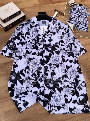 Trending D G Men's Cuban Collar Bandana Shirt
