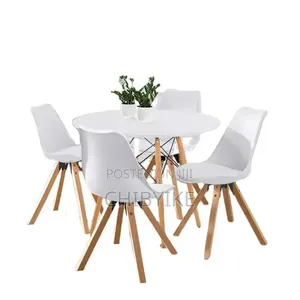 Luxury Dining Set Wooden Top Available as Seen