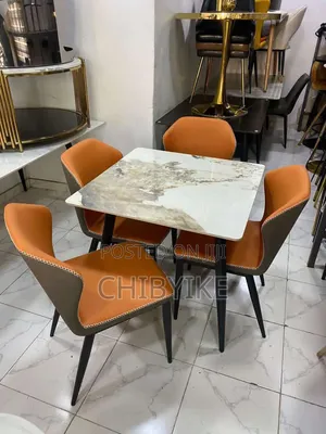 Luxury Marble Dining Set by 4 Strong and Nice Quality