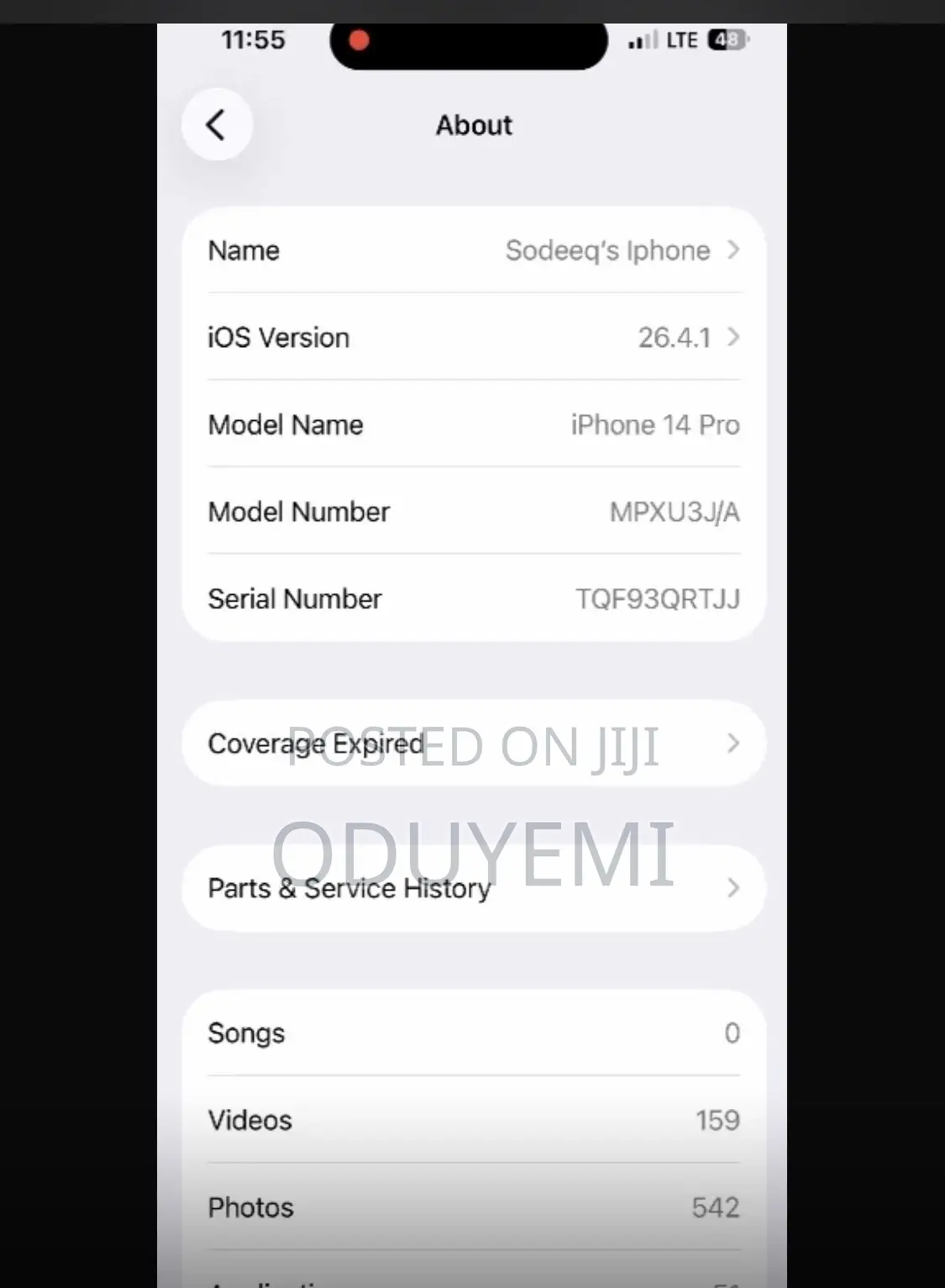 Apple iPhone 14 Pro 128 GB Black