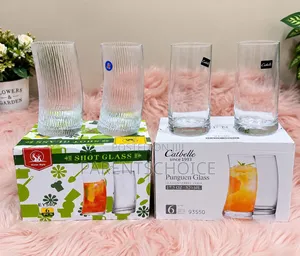 Creative Bend Glass Cups - 6pcs